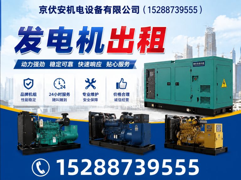 抚州柴油发电机组出租展示图